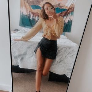 Pacsun yellow long sleeve top